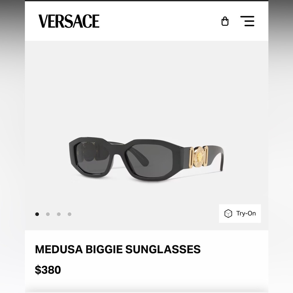 VERSACE MEDUSA BIGGIE SUNGLASSES